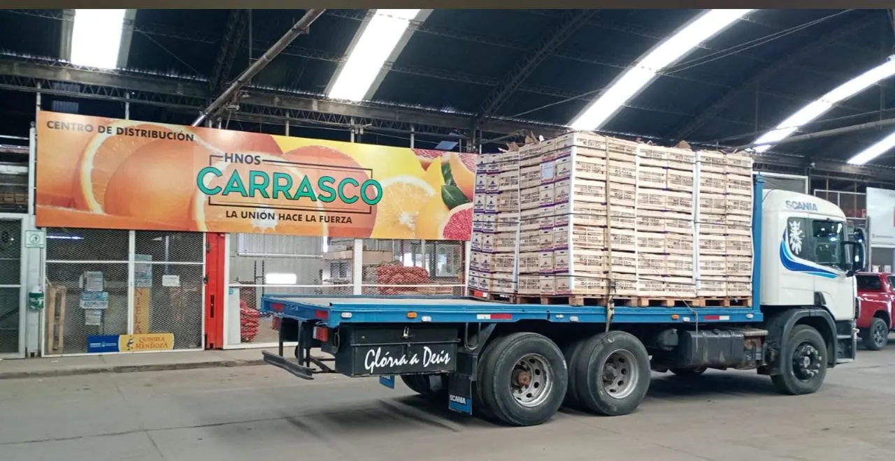 Camión de reparto de Carrasco Hnos